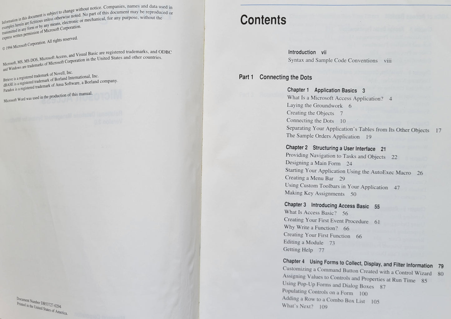 Vintage - Microsoft Access, Building Applications for Microsoft Office