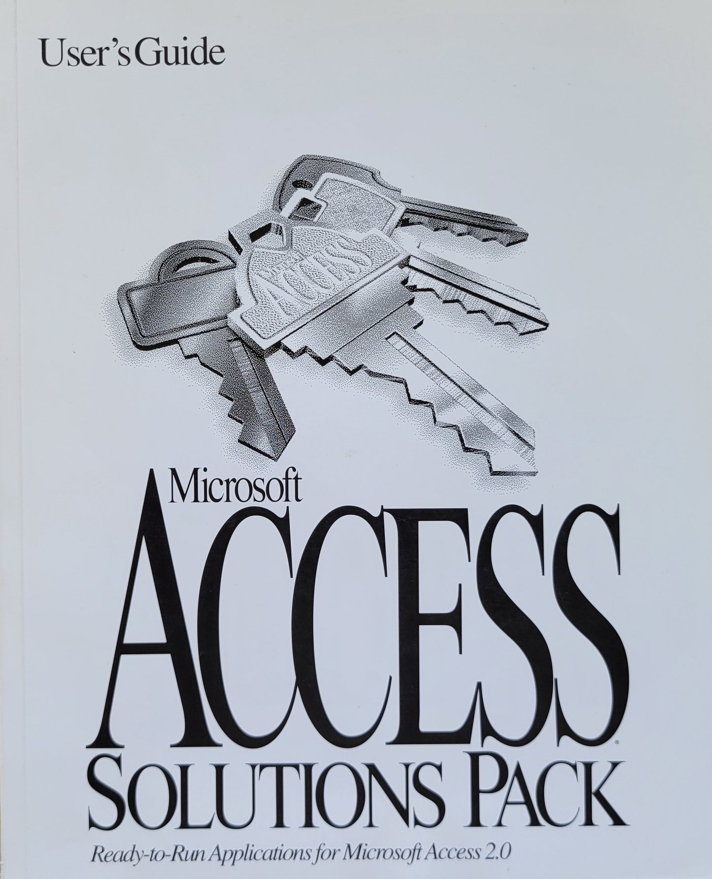 Sold: Vintage - Microsoft Access Solutions Pack User's Guide