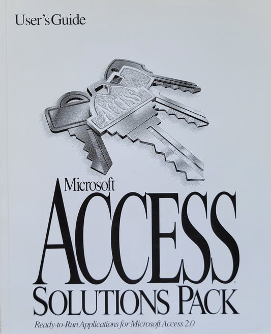 Sold: Vintage - Microsoft Access Solutions Pack User's Guide