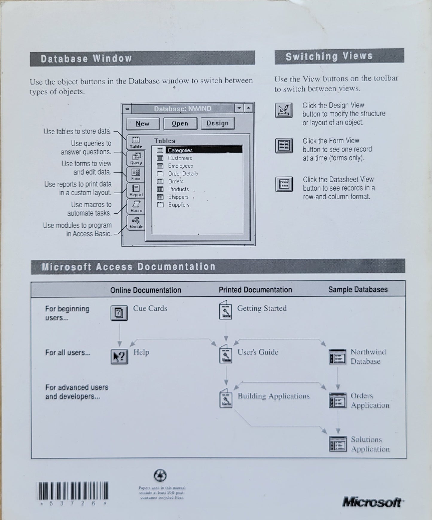 Vintage - Microsoft Access Getting Started for Microsoft Office