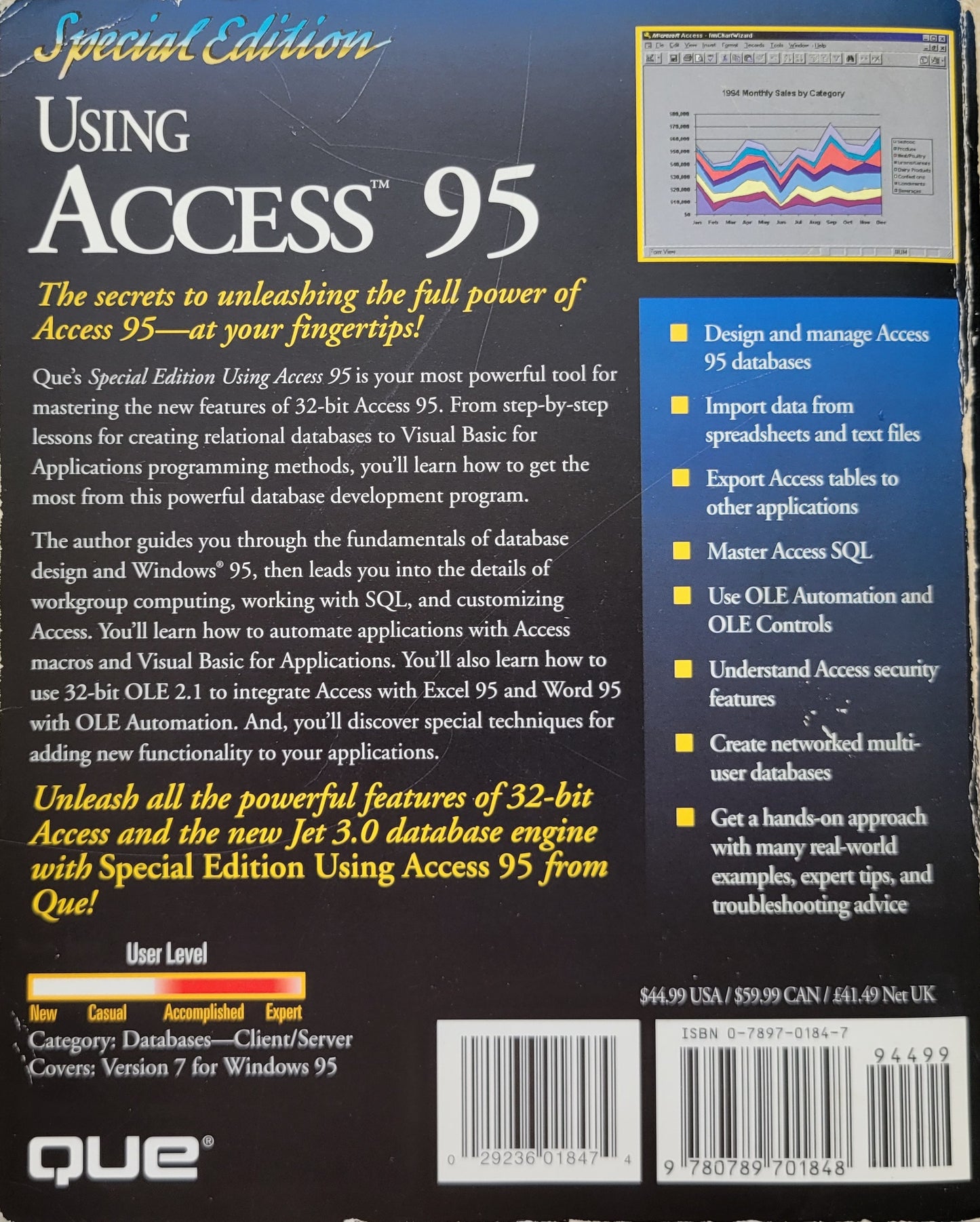Vintage - Using Microsoft Access 95 Special Edition