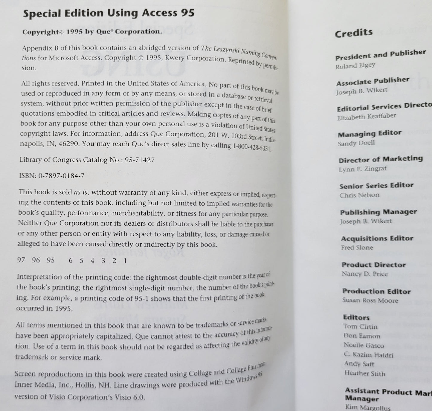 Vintage - Using Microsoft Access 95 Special Edition