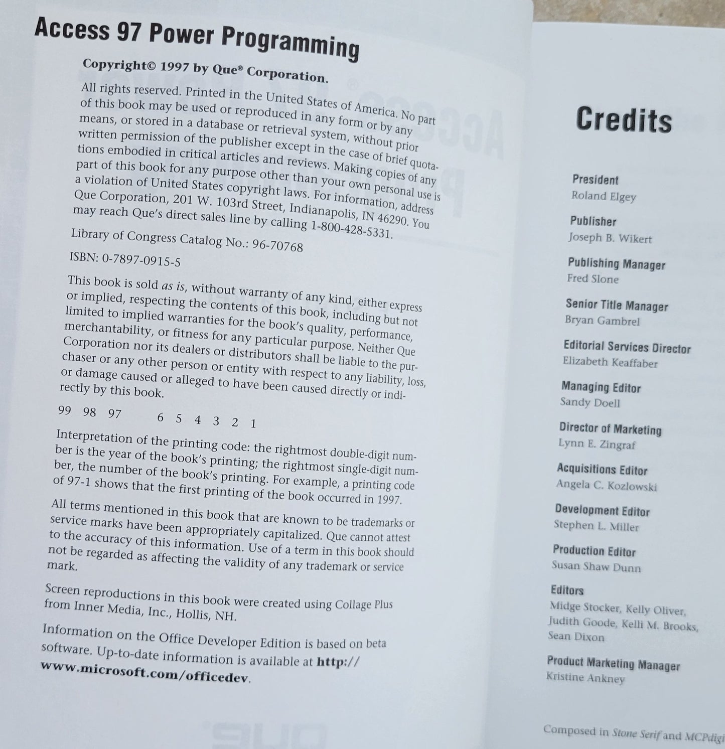 Vintage - Microsoft Access 97 Power Programming