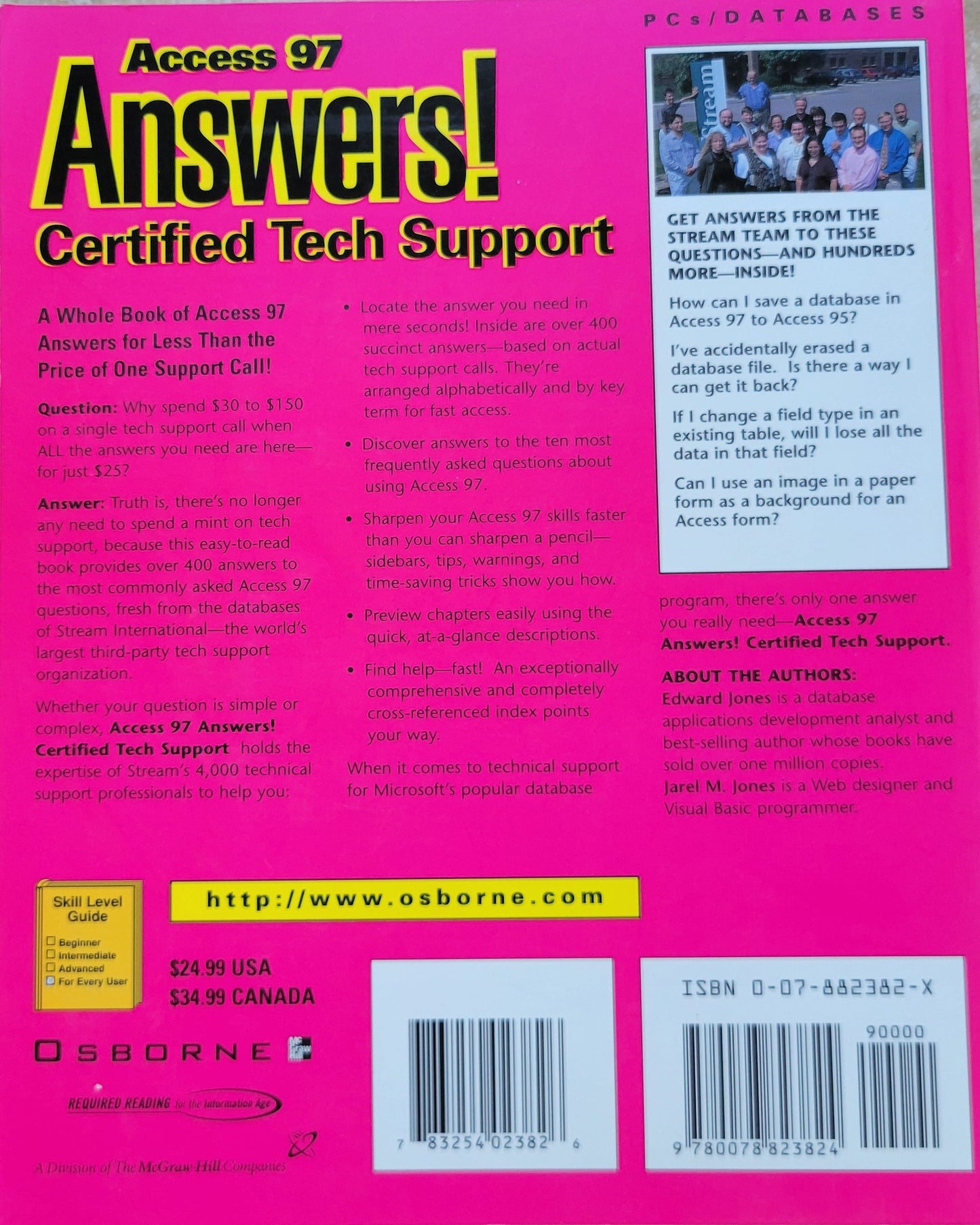 Vintage - Microsoft Access 97 Answers!