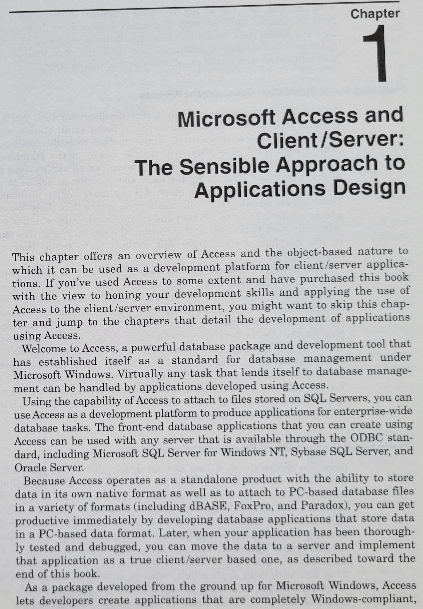 Vintage - Developing Client-Server Applications with Microsoft Access