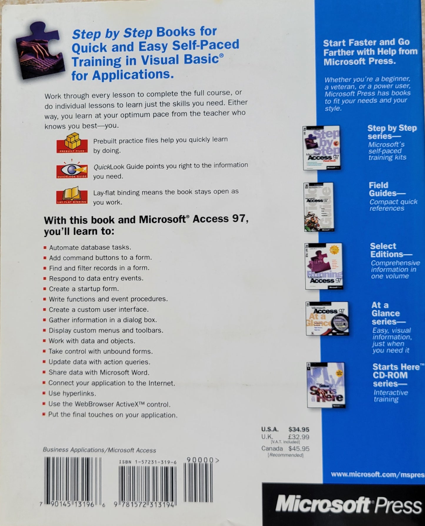 Vintage - Microsoft Access 97 Step by Step