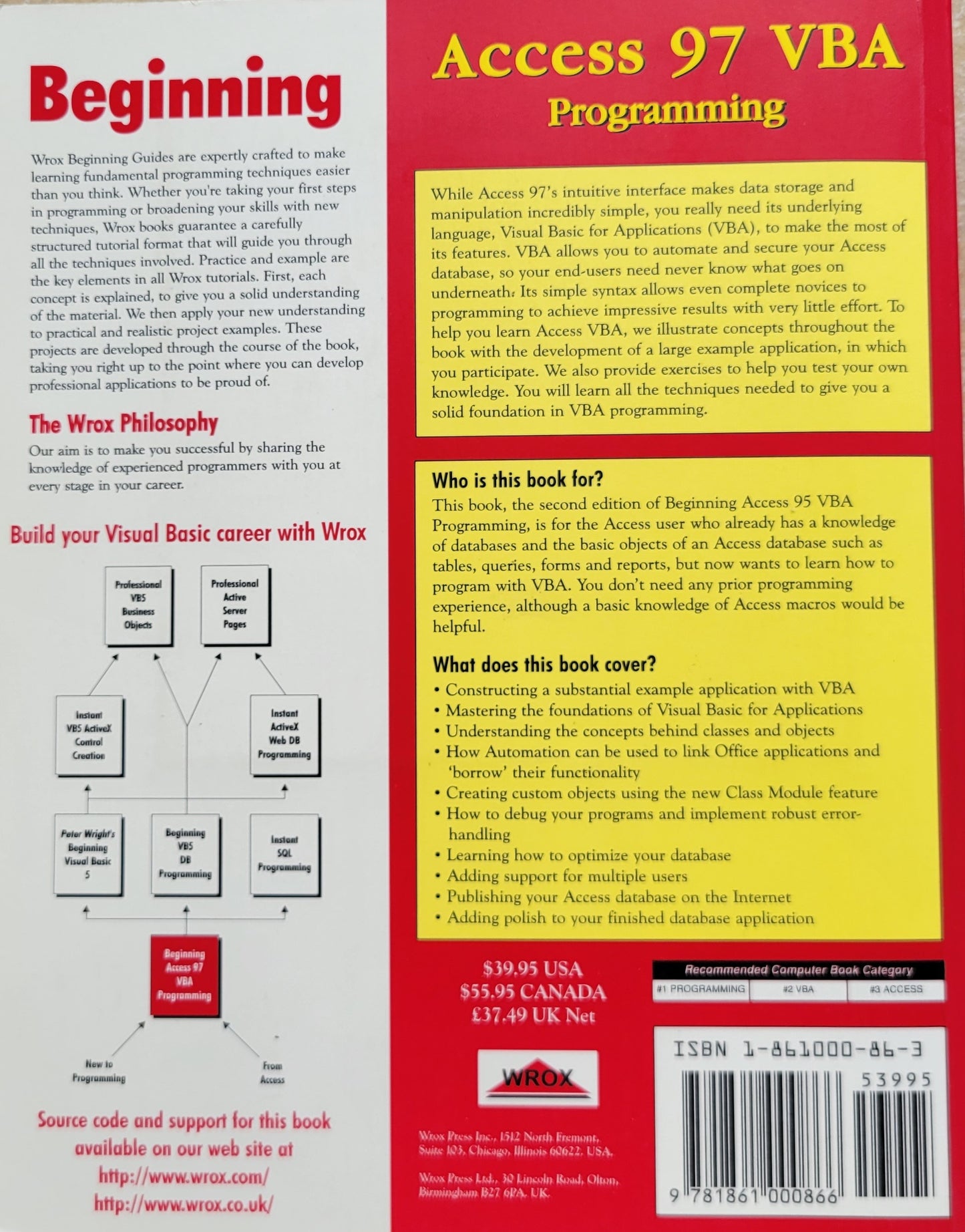 Vintage - Beginning Microsoft Access 97 VBA Programming