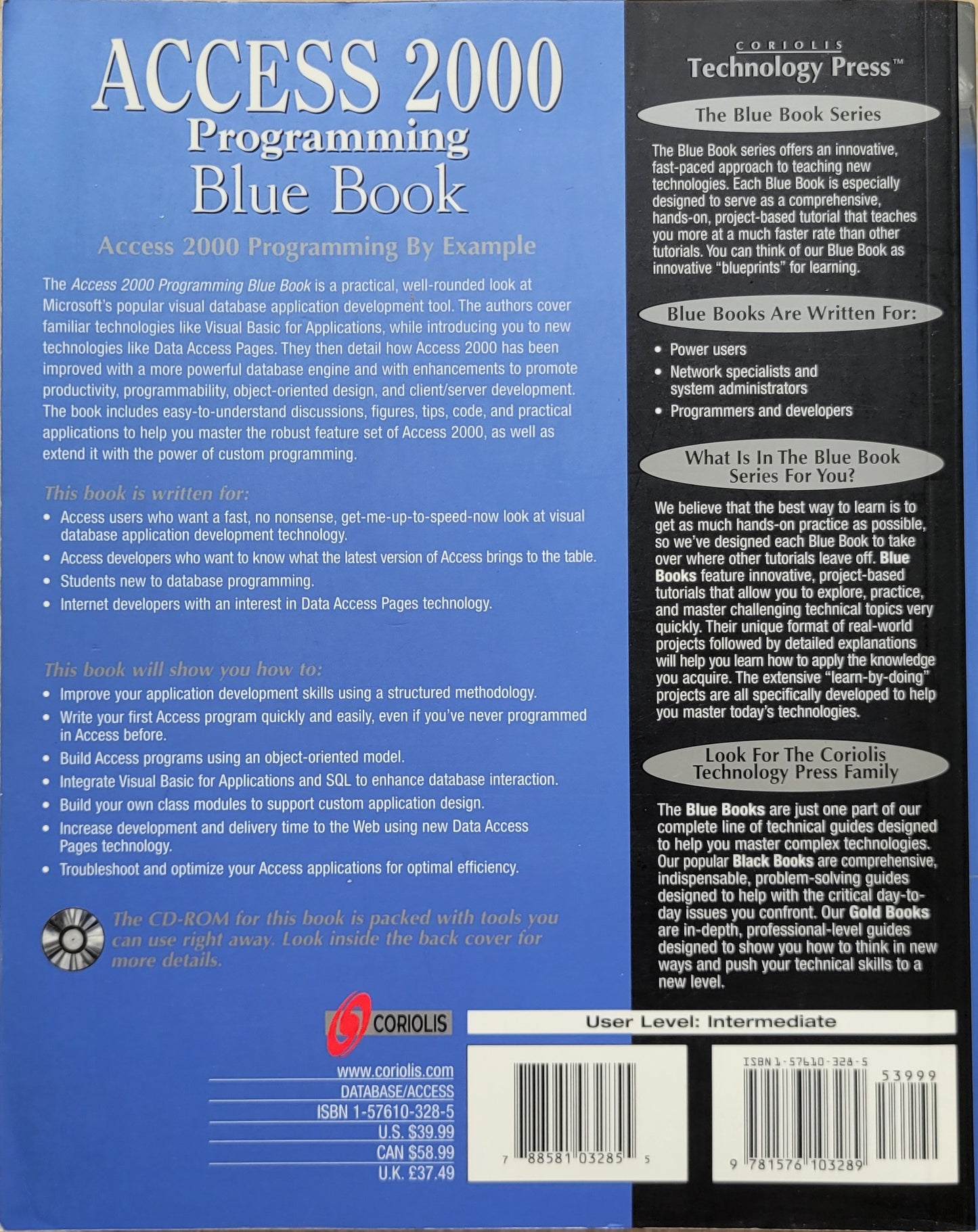 Vintage - Microsoft Access 2000 Programming Blue Book