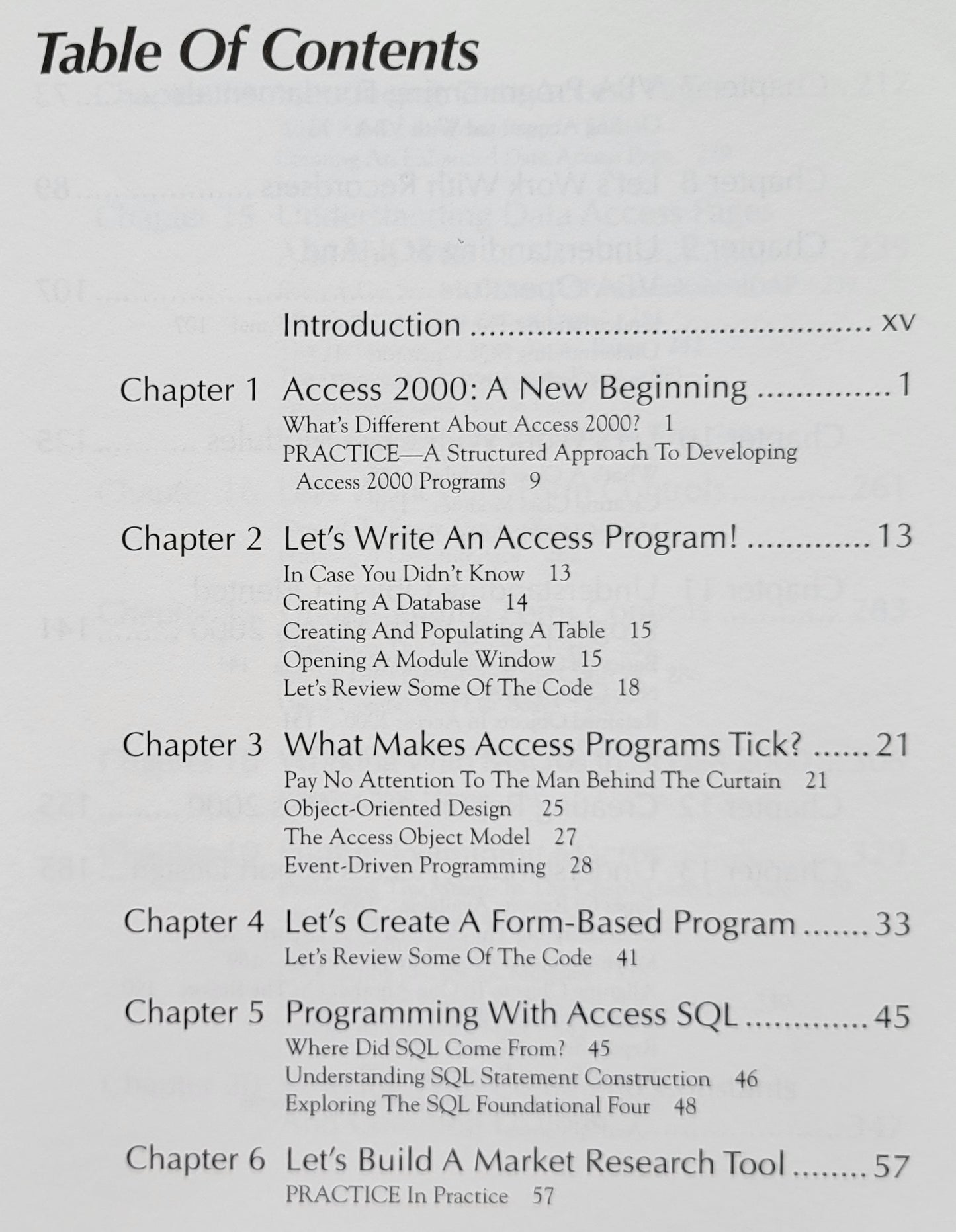 Vintage - Microsoft Access 2000 Programming Blue Book
