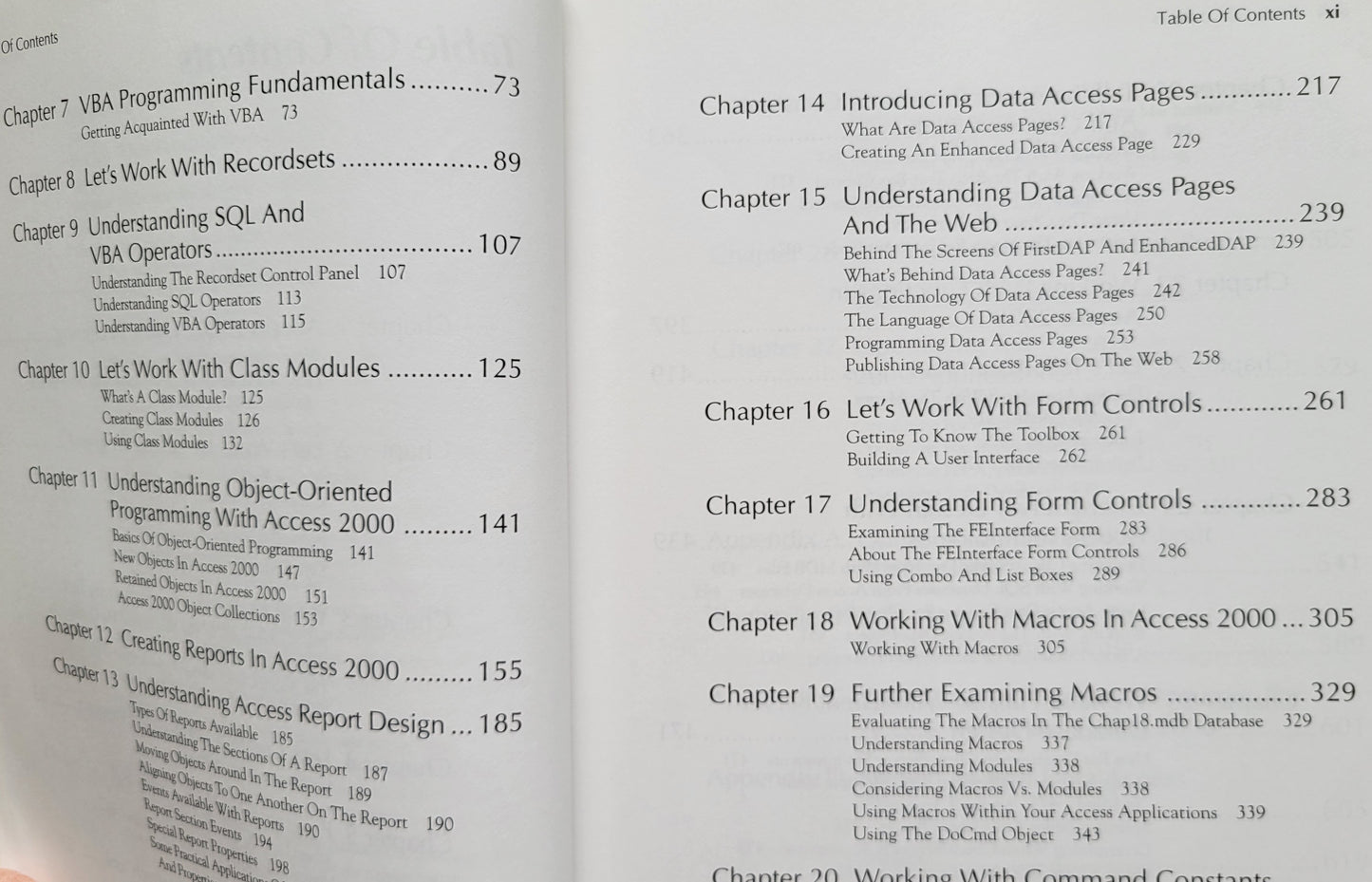 Vintage - Microsoft Access 2000 Programming Blue Book