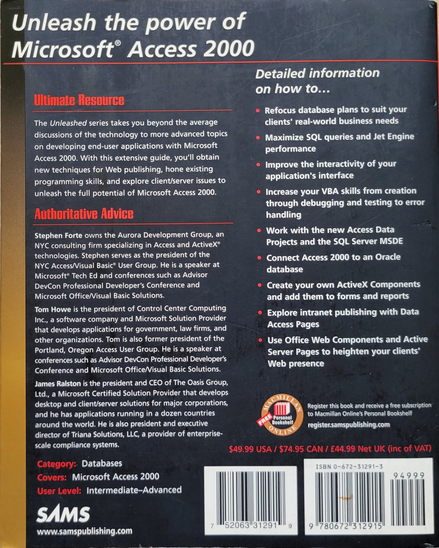 Vintage - Microsoft Access 2000 Development