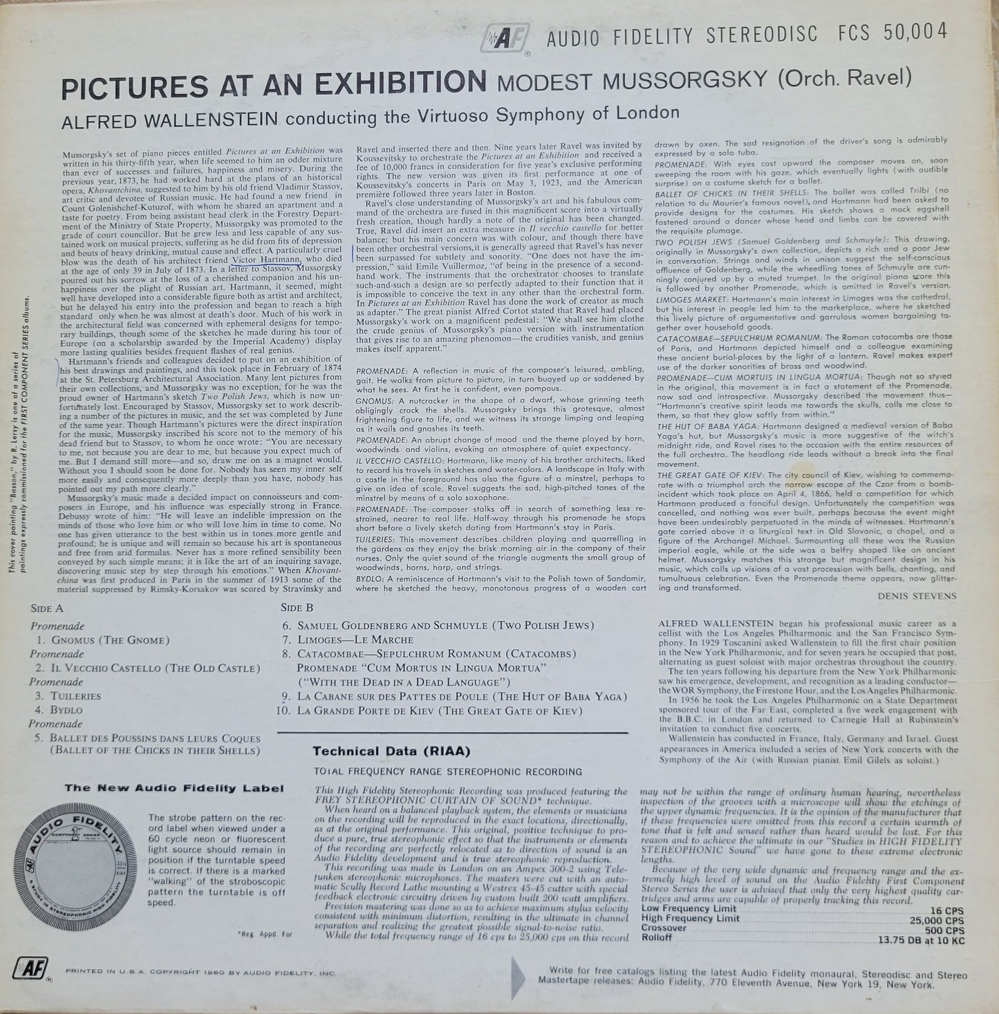 LP Record - Mussorgsky-Ravel, Pictures At An Exhibition