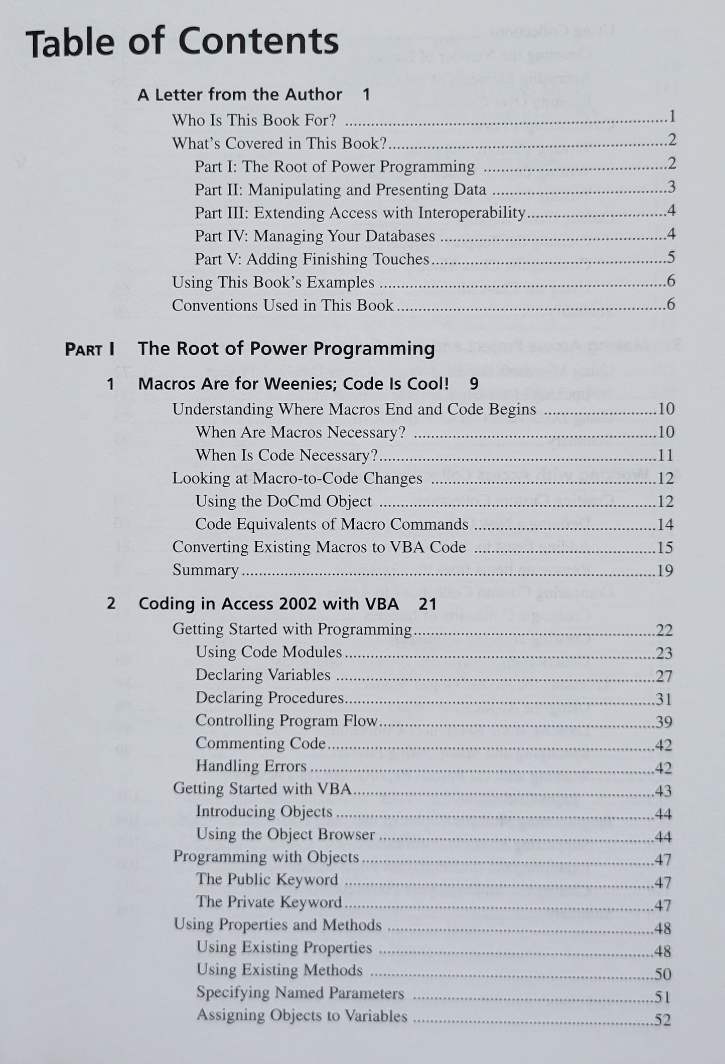 Vintage - Microsoft Access 2002 Power Programming
