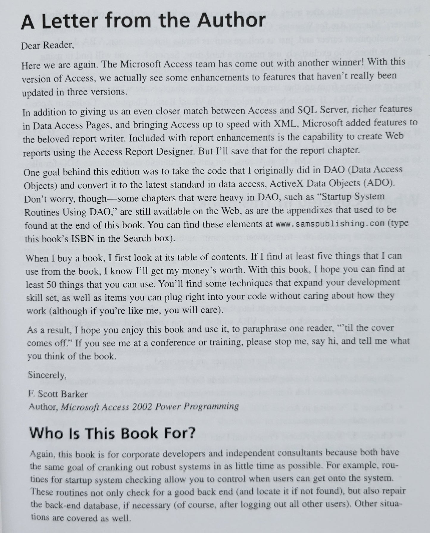 Vintage - Microsoft Access 2002 Power Programming