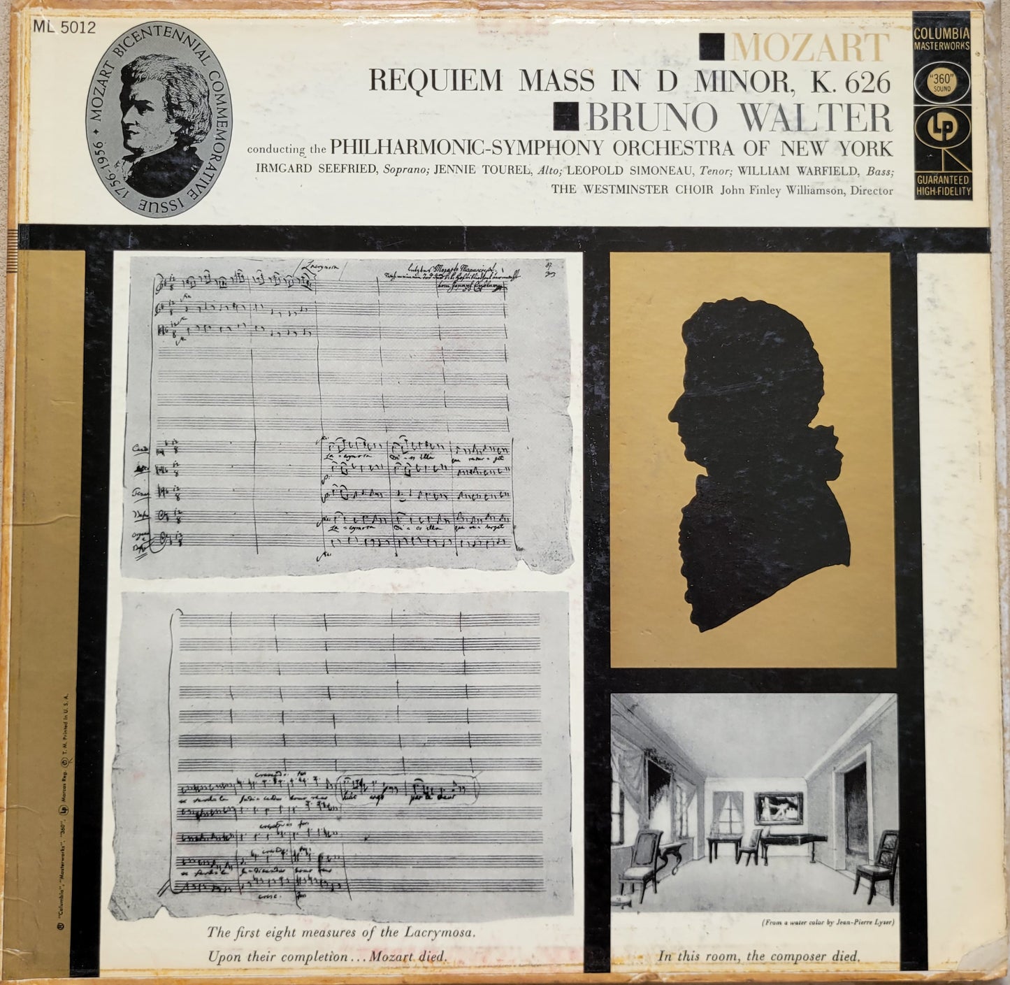 LP Record - Mozart: Requiem Mass, K. 626