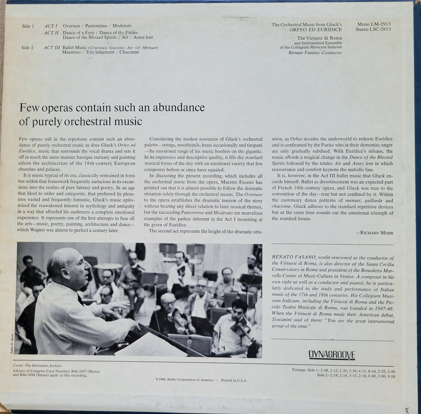 LP Record - Gluck's: Orfeo Ed Euridice