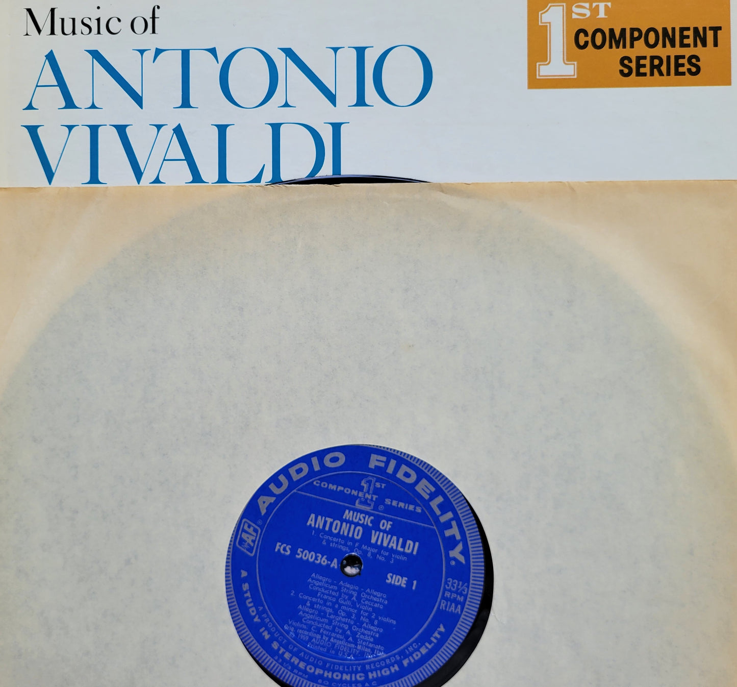 LP Record - Antonio Vivaldi: Concerto in Violin and Strings No. 3, 8