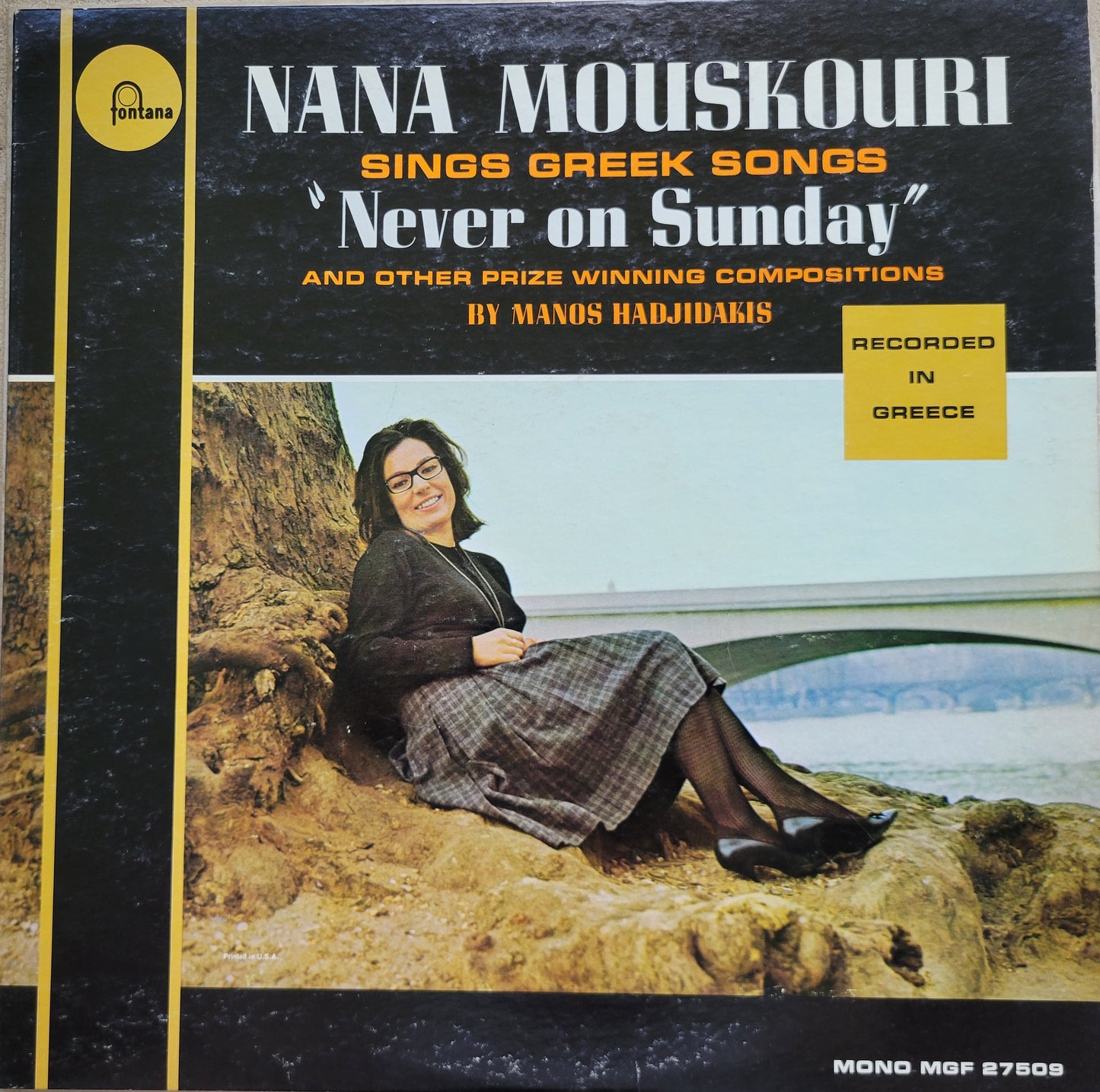 LP Record - Nana Mouskouri: Never on Sunday in Greece
