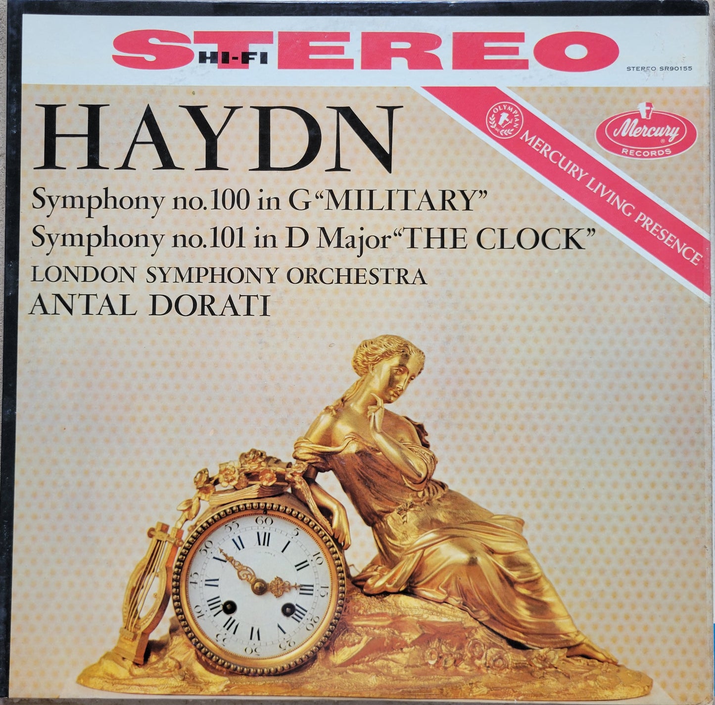 LP Record - Haydn: Symphony No. 100 (Military) and 101 (The Clock)