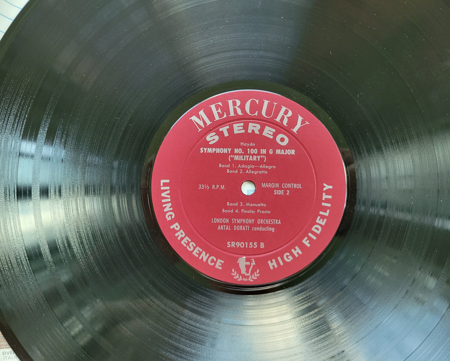 LP Record - Haydn: Symphony No. 100 (Military) and 101 (The Clock)