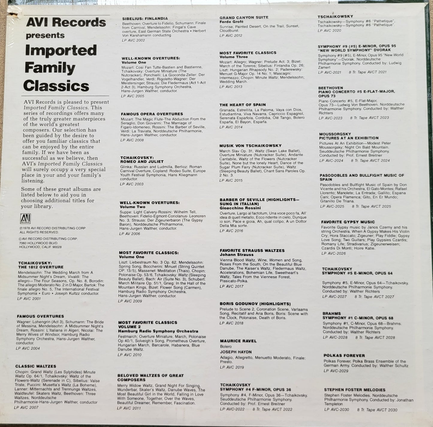 LP Record - Dvorak: Symphony No. 9, New World Symphony