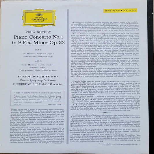 2. LP Record - Tchaikovsky: Piano Concerto No. 1