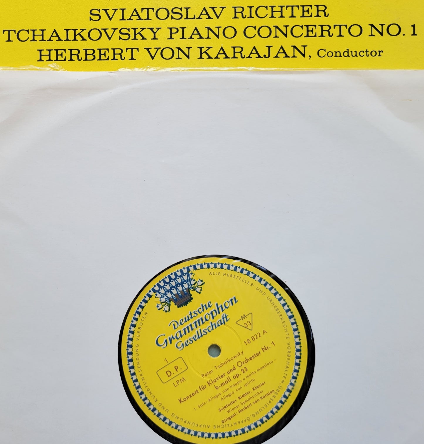 2. LP Record - Tchaikovsky: Piano Concerto No. 1