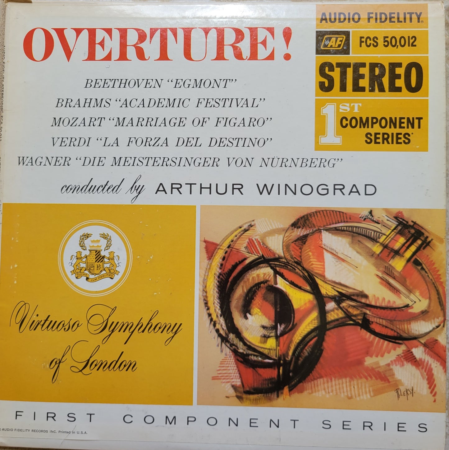 LP Record - Overtures: Beethoven, Brahms, Mozart, Verdi, Wagner