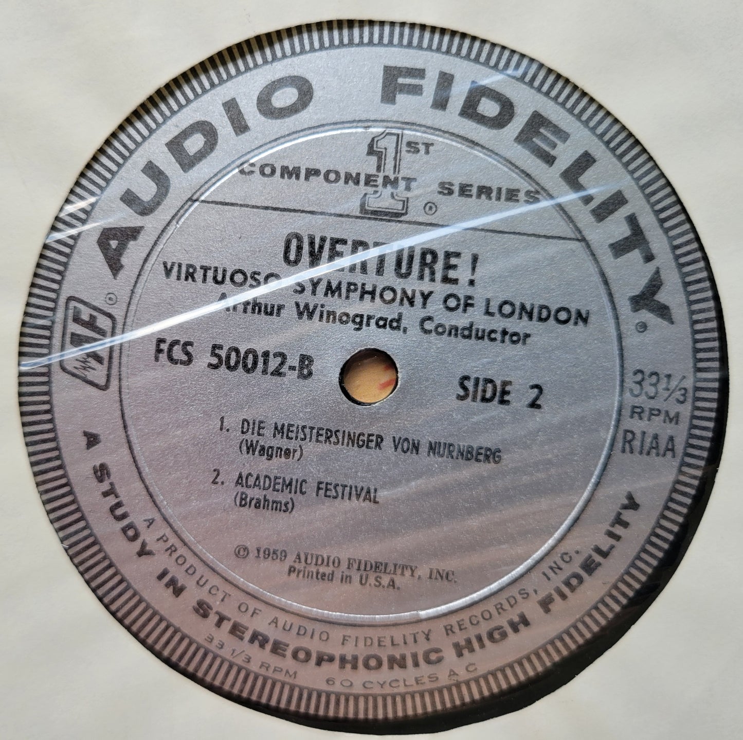 LP Record - Overtures: Beethoven, Brahms, Mozart, Verdi, Wagner