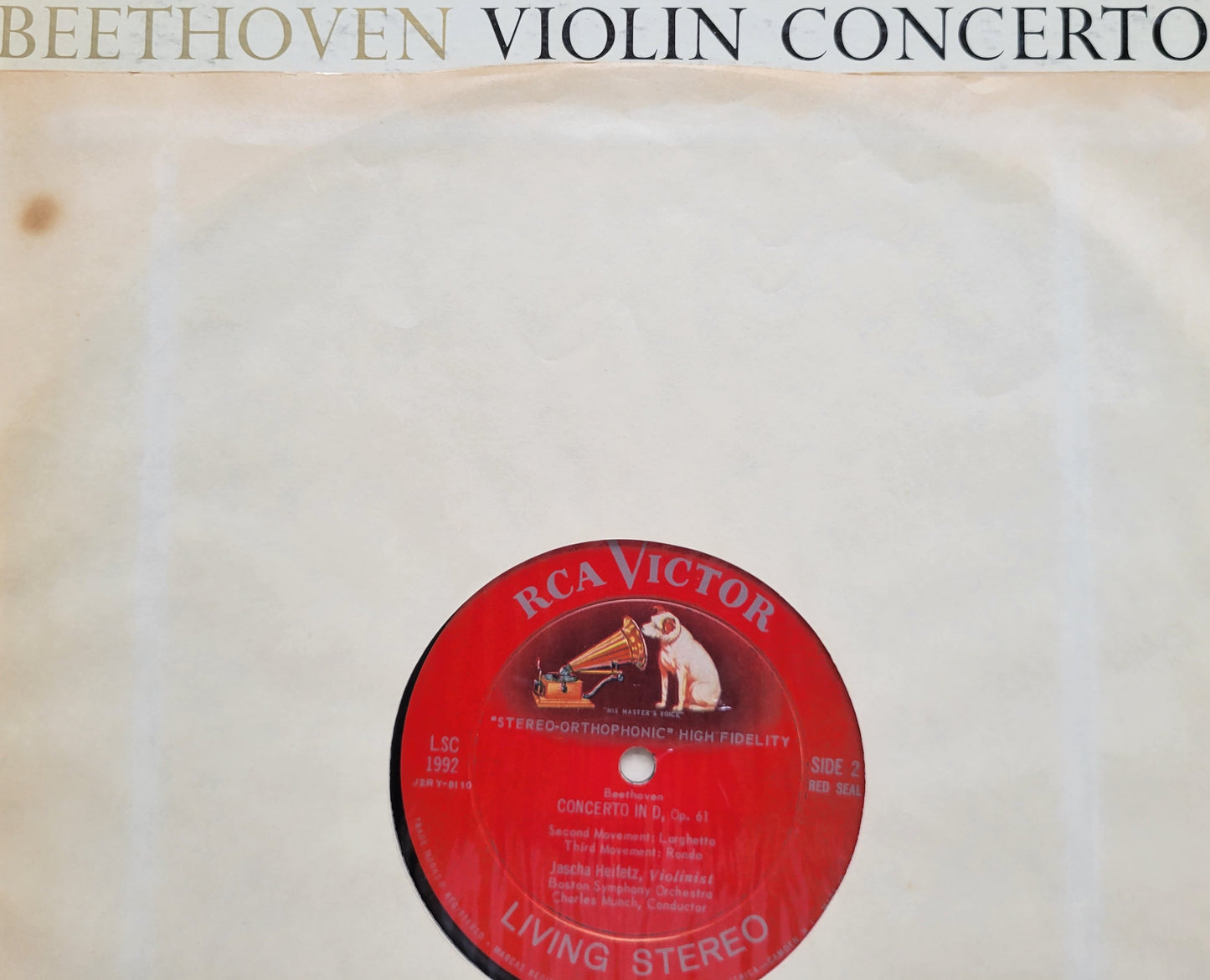 3. LP Record - Beethoven: Violin Concerto