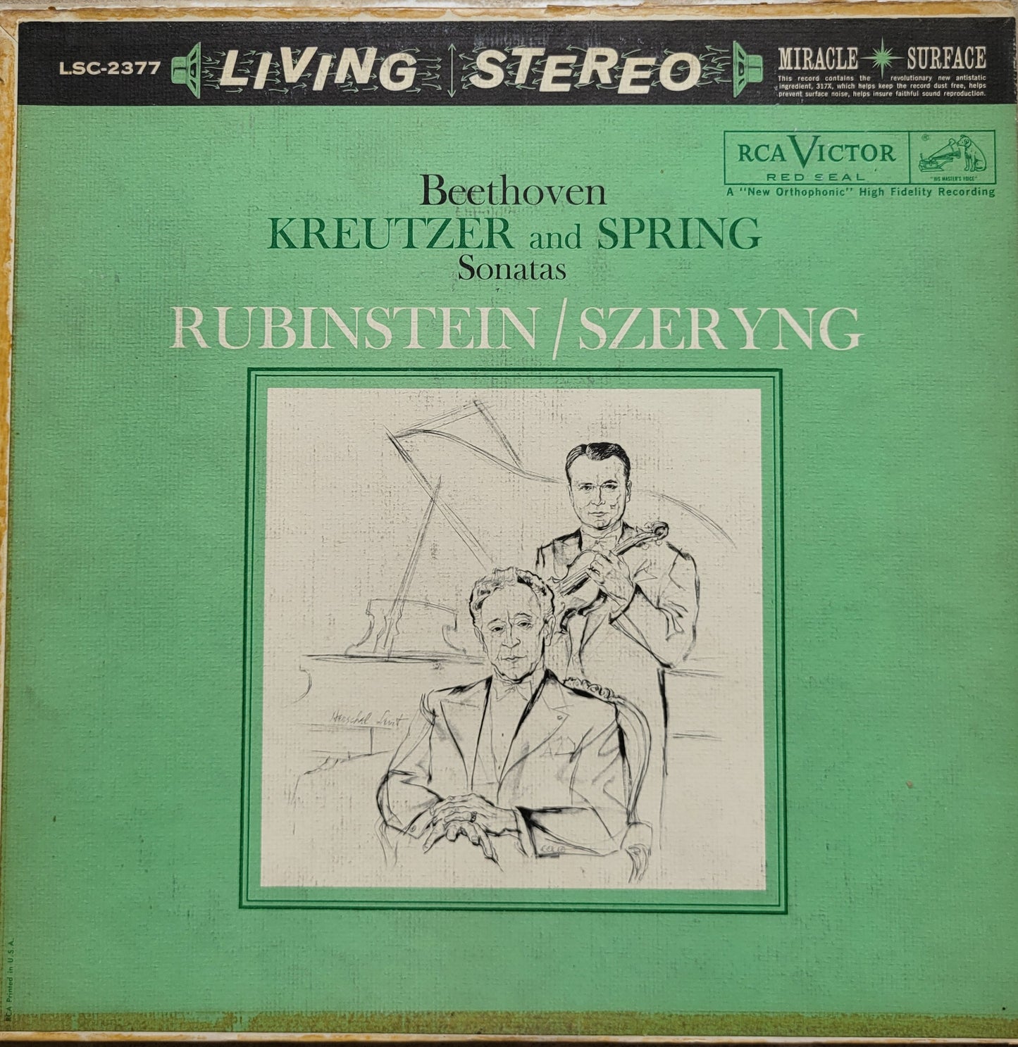 LP Record - Beethoven: Sonata No. 9 Kreutzer and No. 5 Spring
