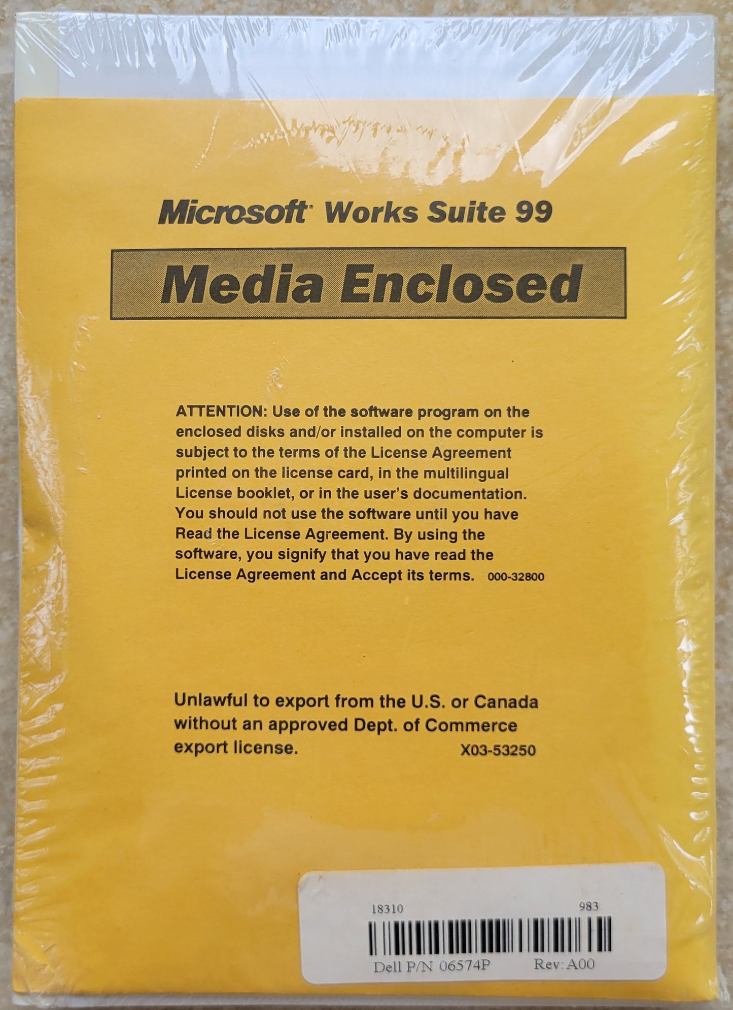 Vintage - Microsoft Works Suite 99, Media Enclosed
