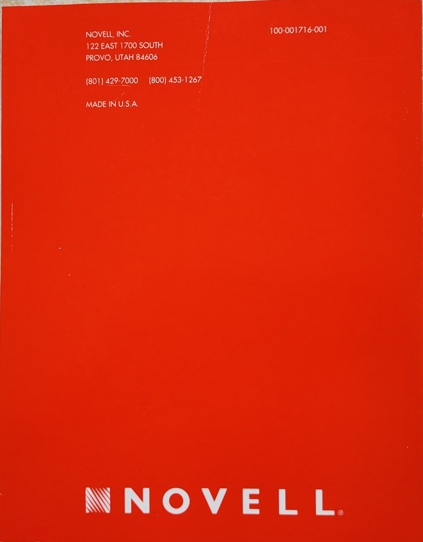 Vintage - NOVELL NetWare System Messages, Verion 3.12, 1993
