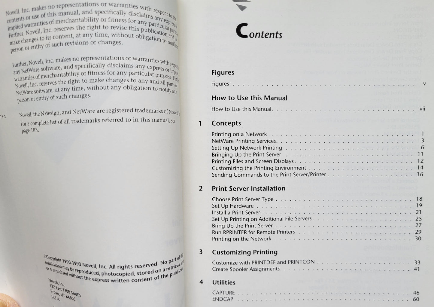 Vintage - NOVELL NetWare Print Server, Version 3.12