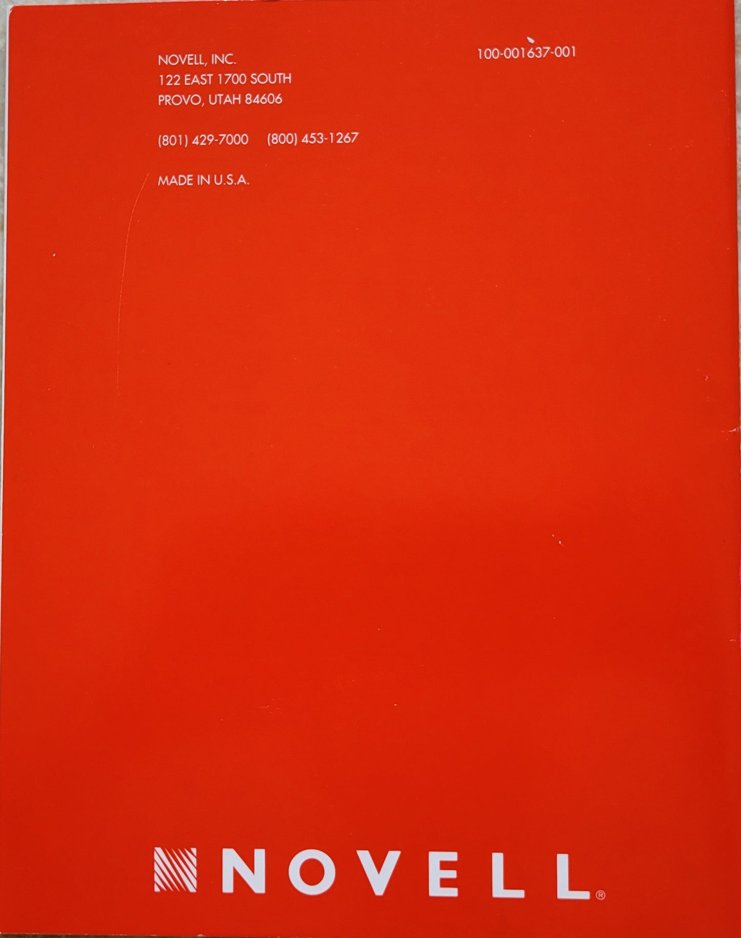 Vintage - NOVELL NetWare Getting Started with Messaging