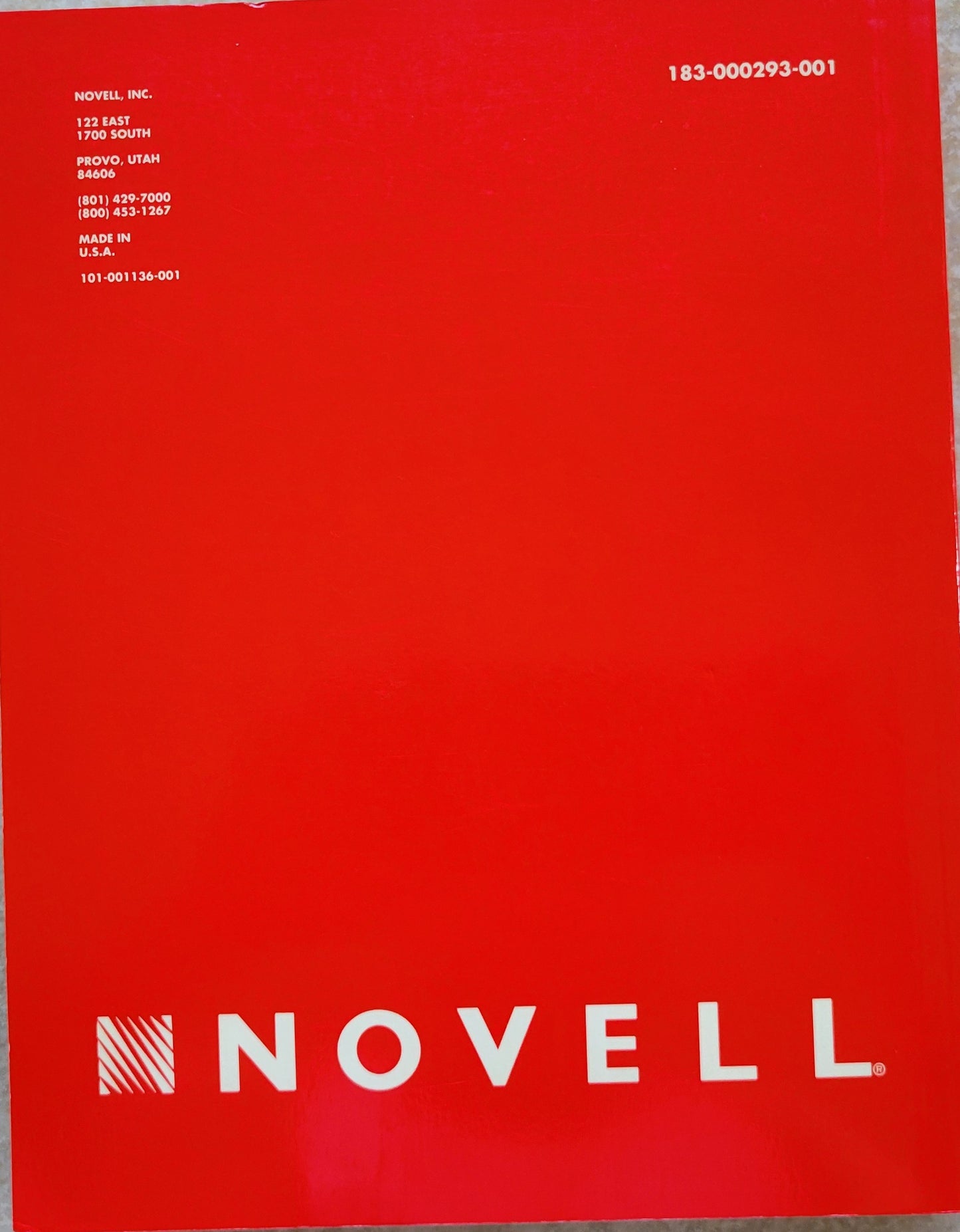 Vintage - NOVELL NetWare Utilities Reference, Version 3.11, 1991