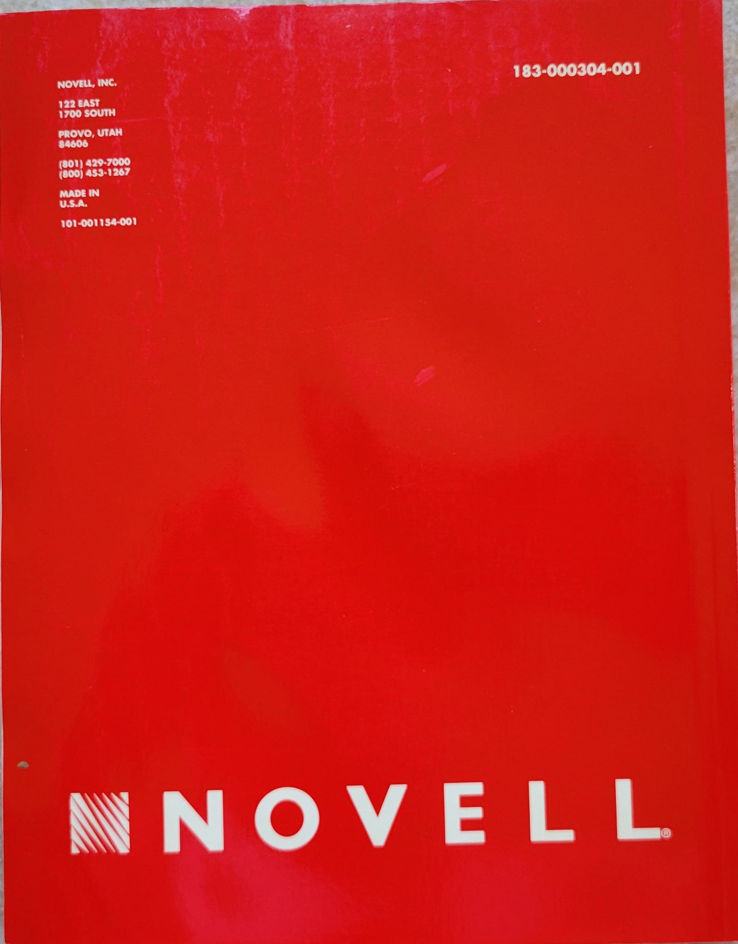 Vintage - NOVELL NetWare Installation Supplements