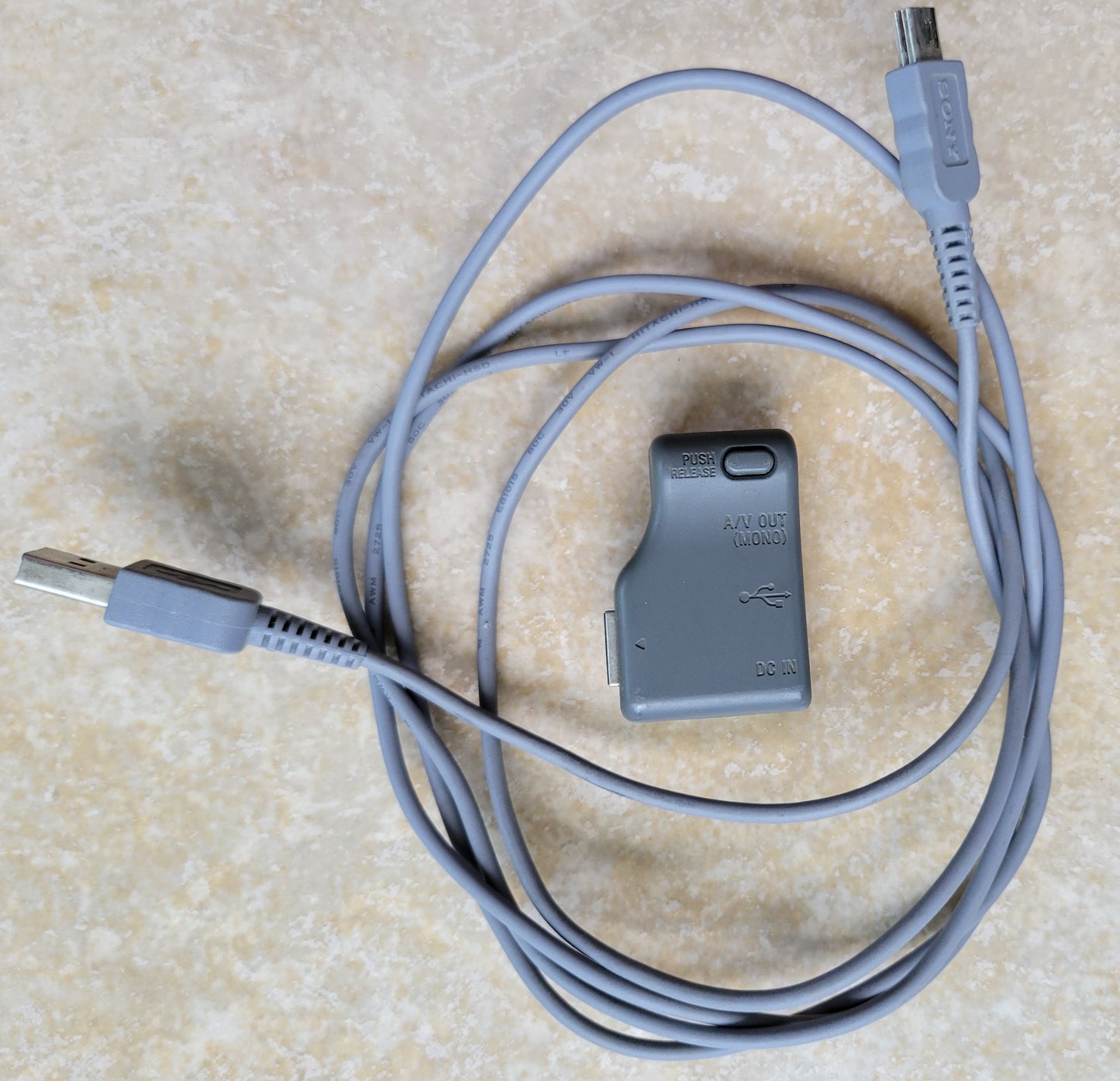 Sony Audio/Video USB Cable Adapter Push/Release