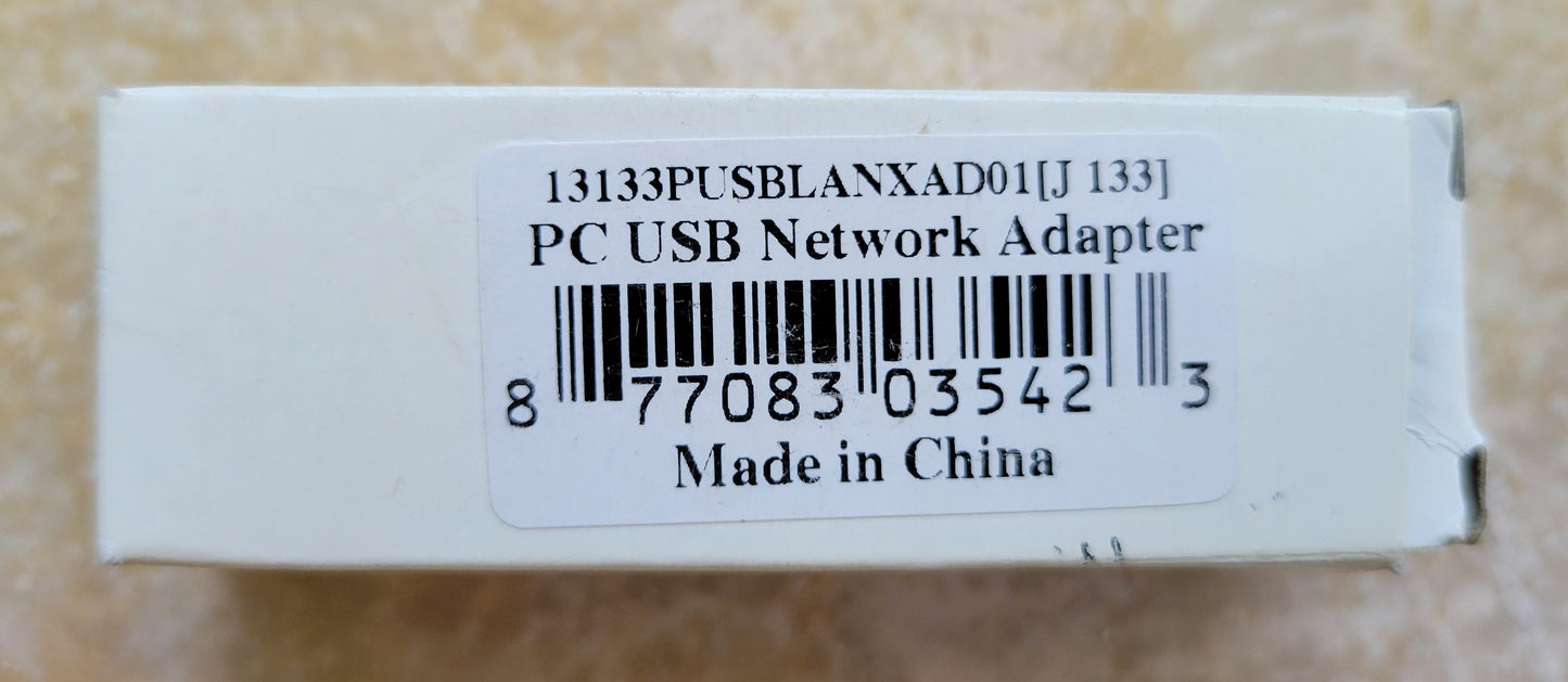 USB Ethernet Network Adapter for PC and Notebook Computer