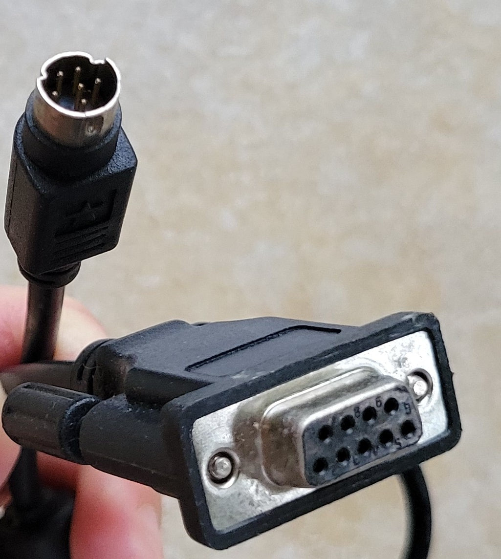 Serial DB9 to DIN 6 Pin Cable