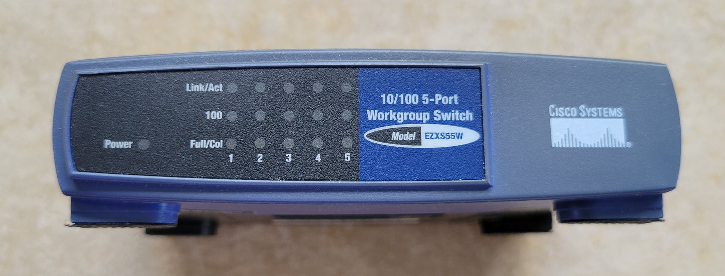 Linksys 10/100 5-Port Workgroup Switch, EZXS55W