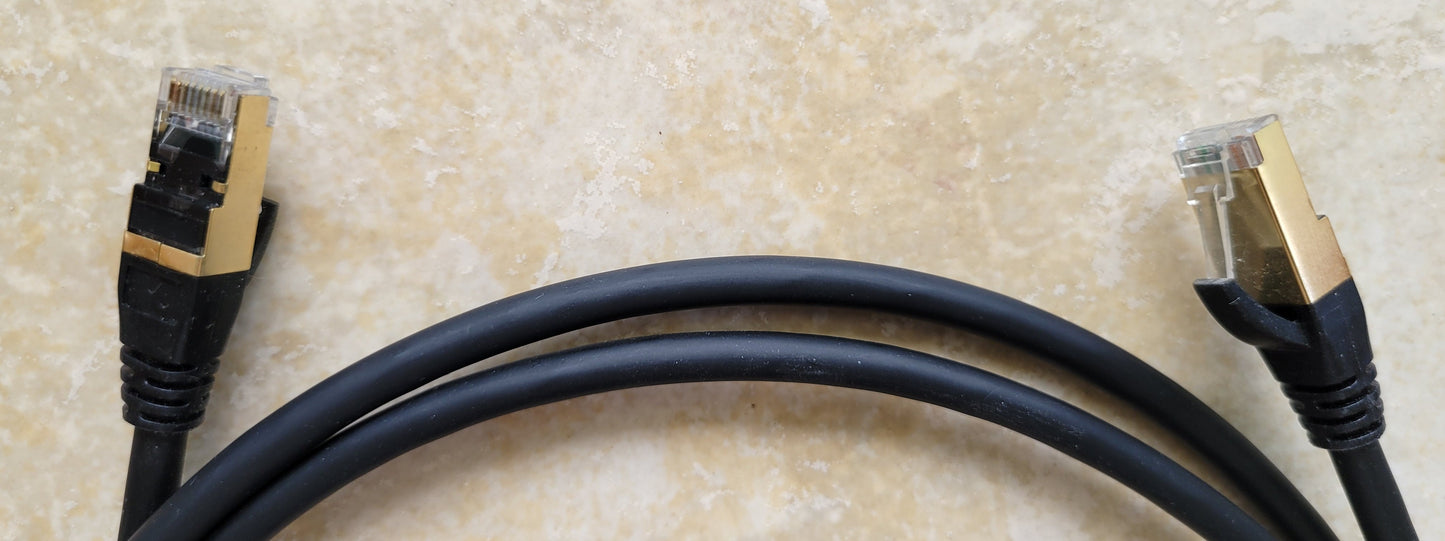 Cat8 Ethernet Cable, Outdoor/Indoor, 6 Feet Heavy Duty High Speed