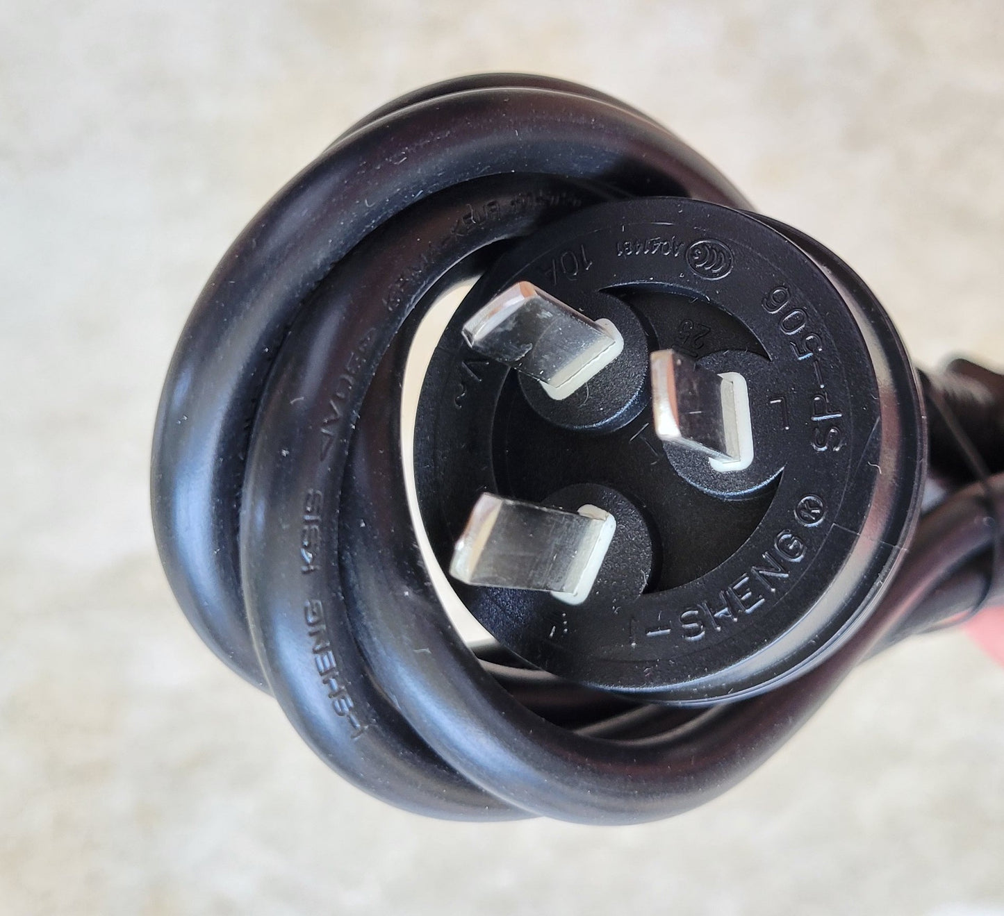 SHENG SP-506 10A 250V 3-Prong Power Cable