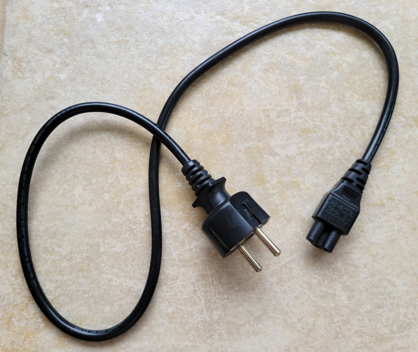 e. AC 3 Prong Power Cord, 2 Feet 16A and 250V