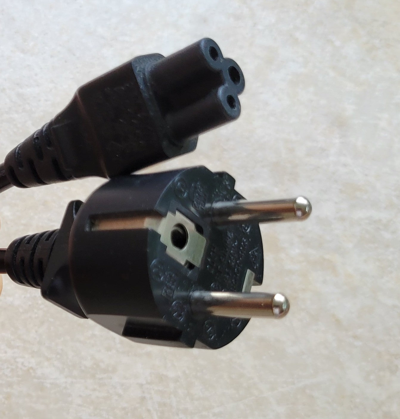e. AC 3 Prong Power Cord, 2 Feet 16A and 250V