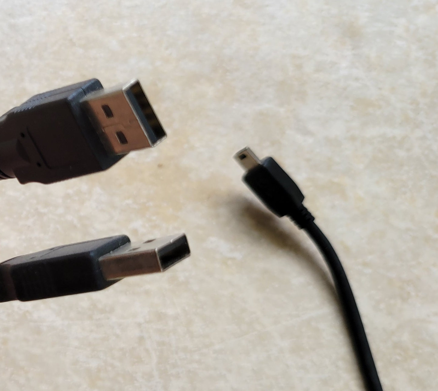 USB Type A to Mini USB Y-Splitter Cable