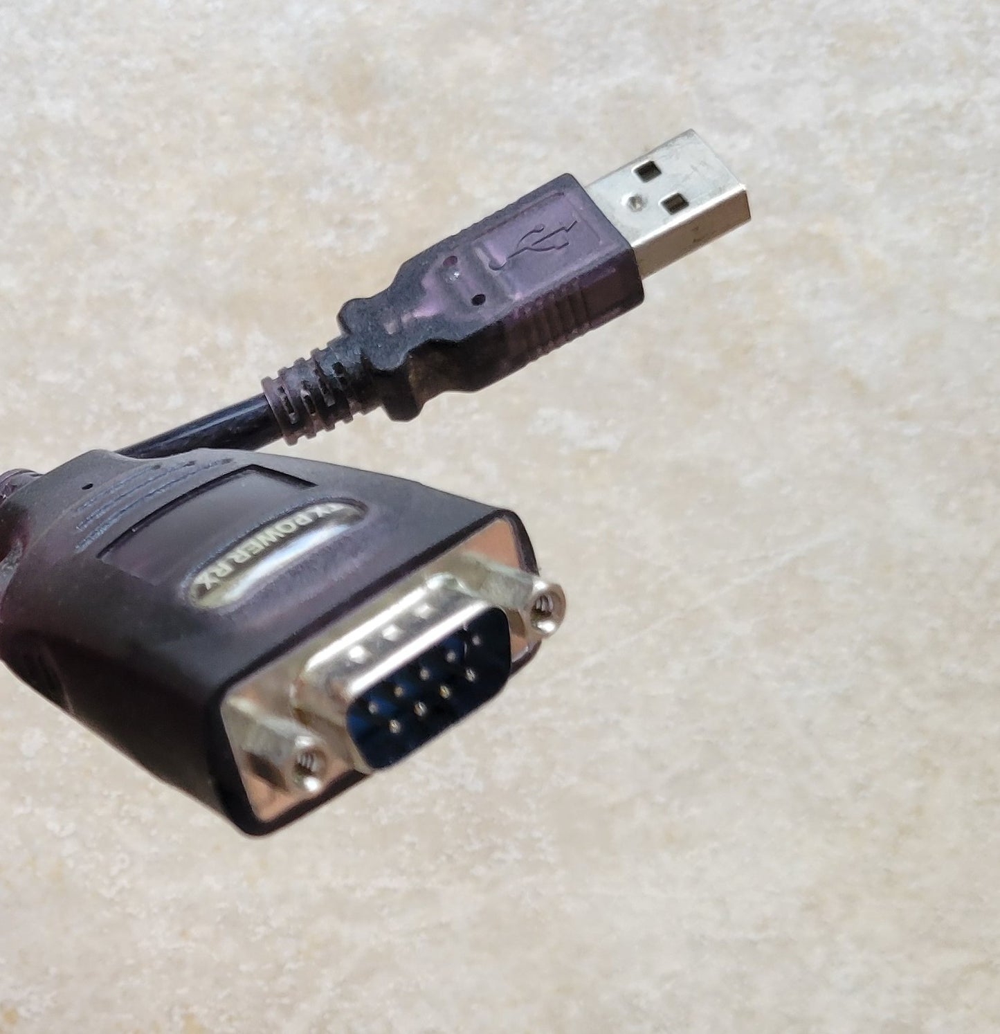 USB to Serial (9-Pin) DB-9 RS-232 Adapter Cable,  6 Feet, TX Power RX