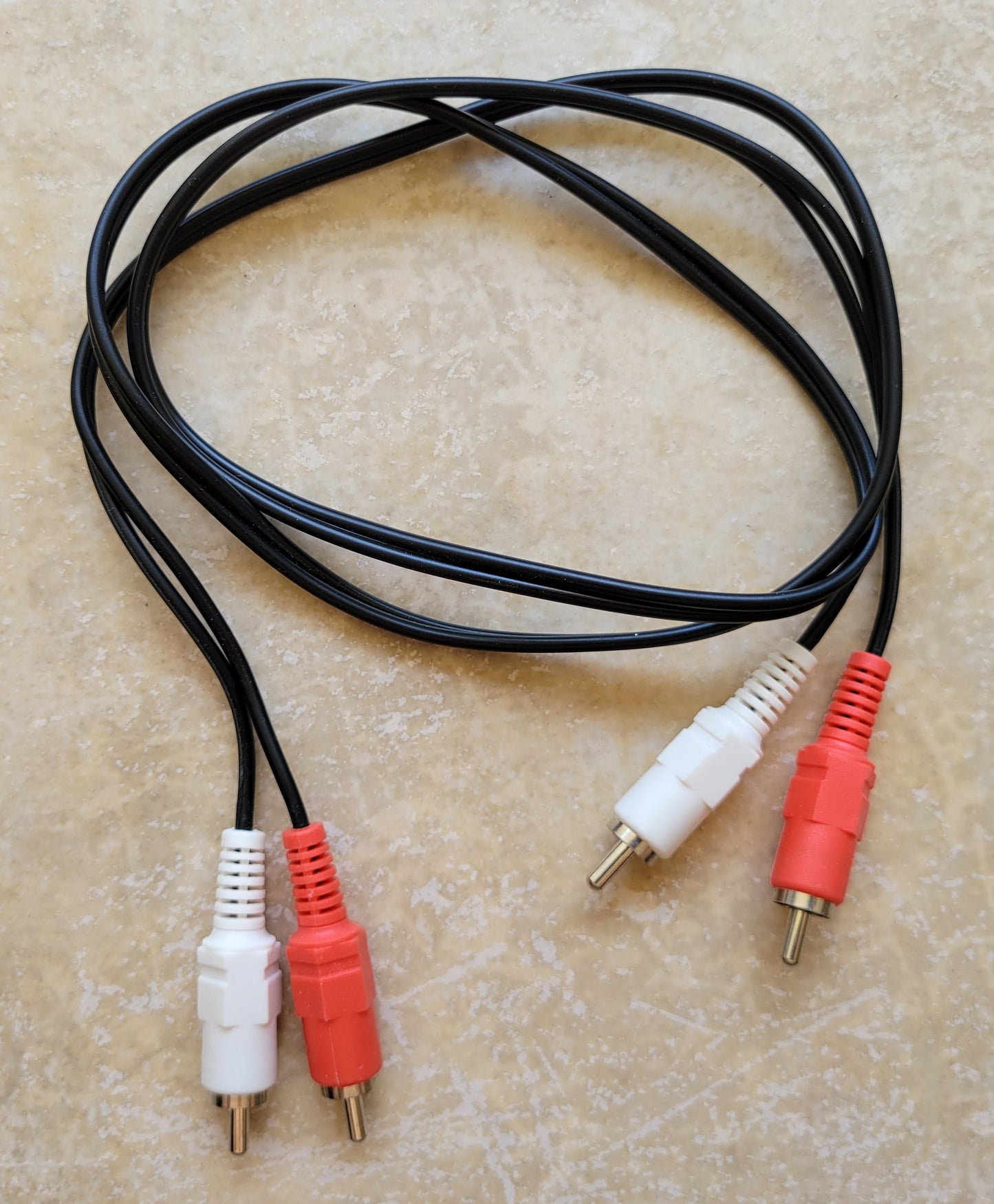 Audio 2 RCA Male to 2 RCA Male Cable, 3 Feet