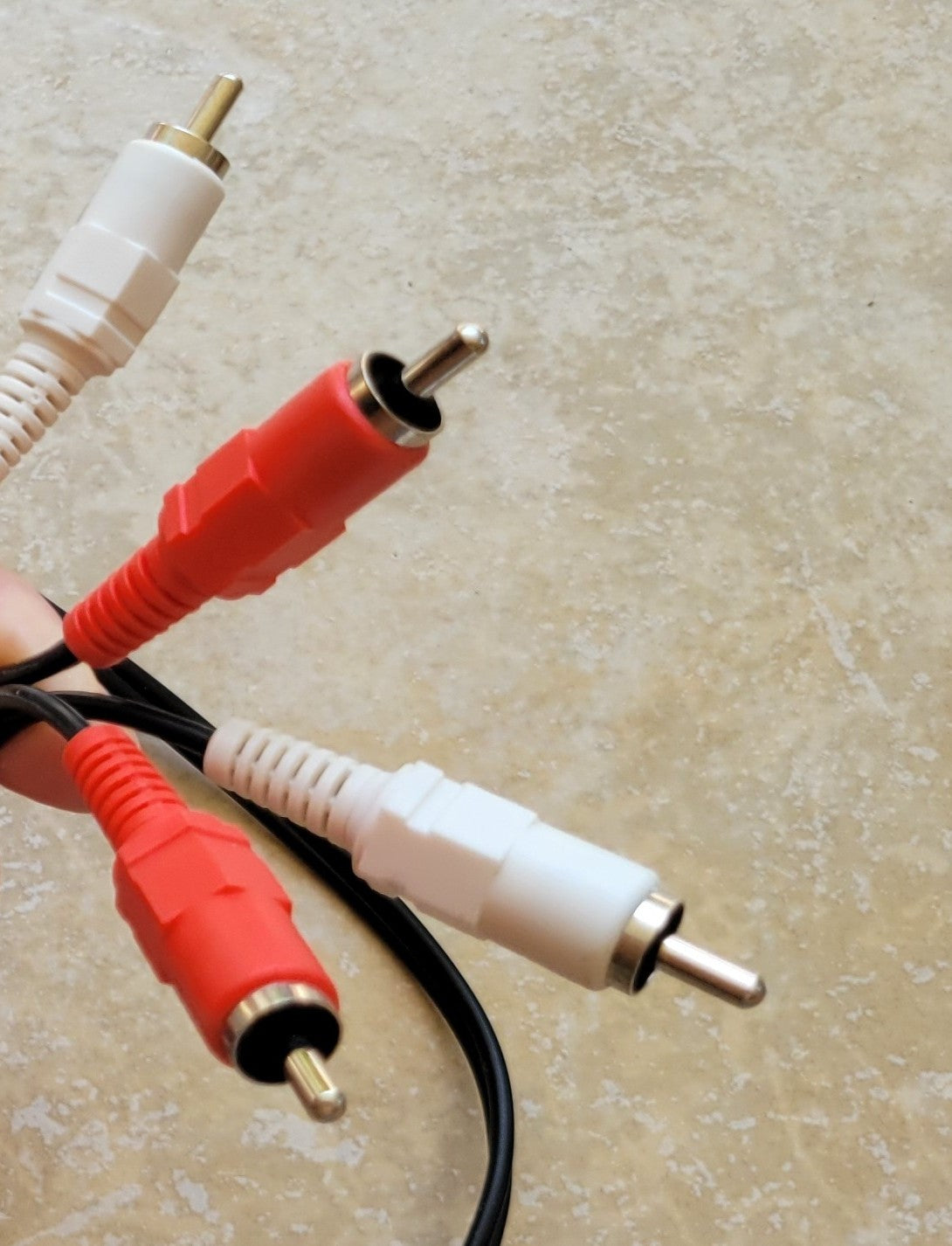 Audio 2 RCA Male to 2 RCA Male Cable, 3 Feet