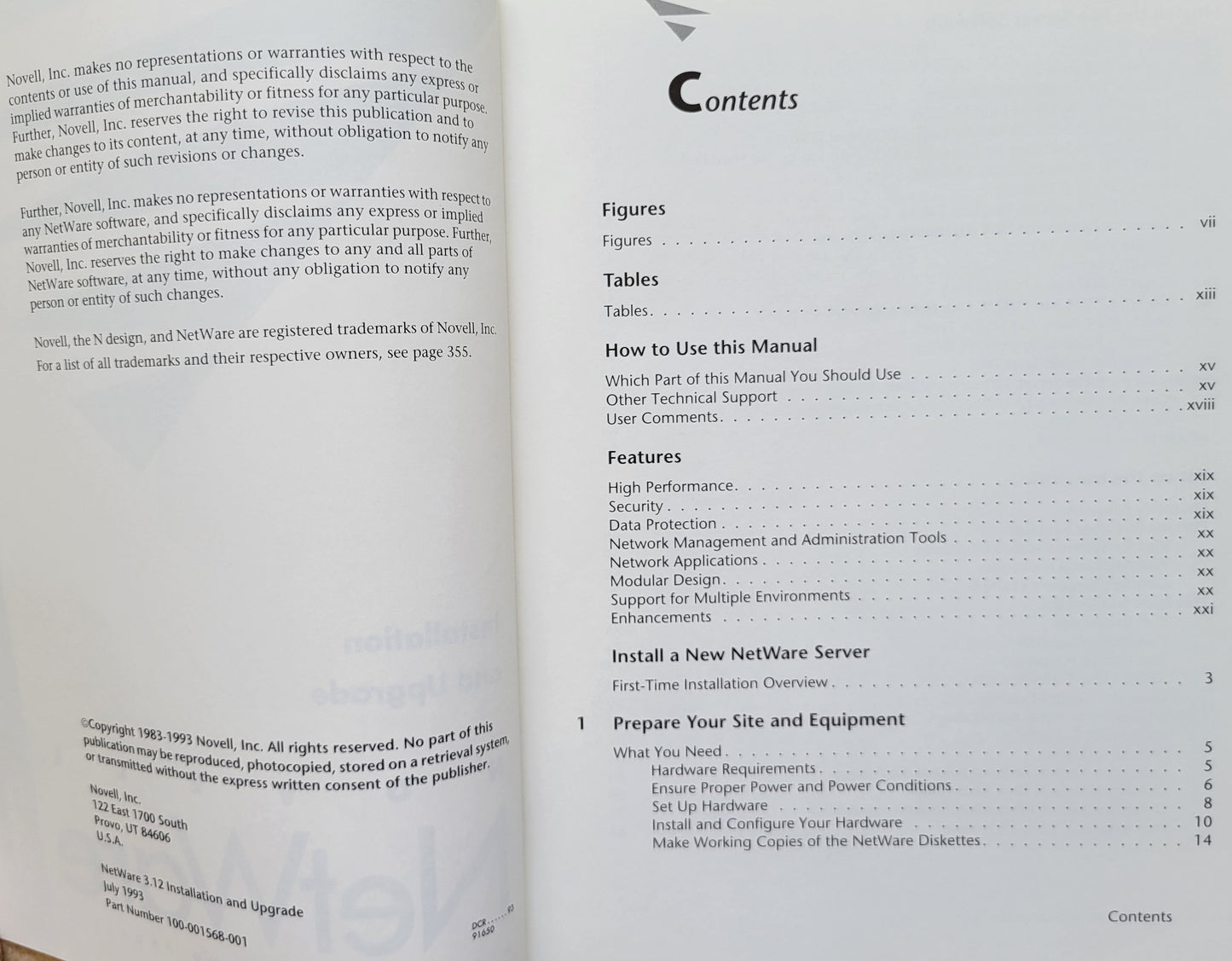 Vintage - NOVELL NetWare 3.12 Installation and Upgrade